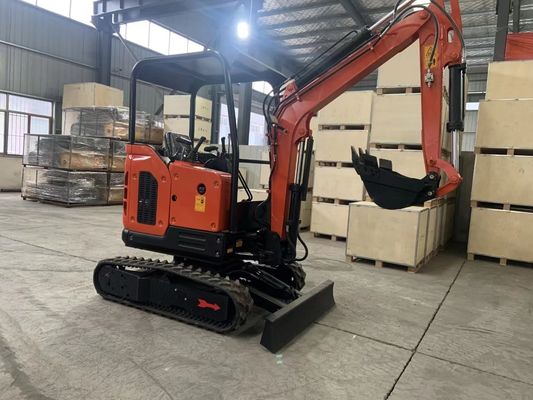 Casting Iron Steel Mini Excavator Machine For Widely Turning / Digging Depth Of 1600mm
