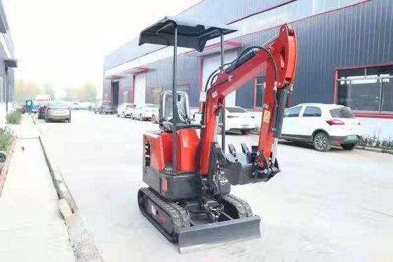 Casting Iron Steel Mini Excavator Machine For Widely Turning / Digging Depth Of 1600mm